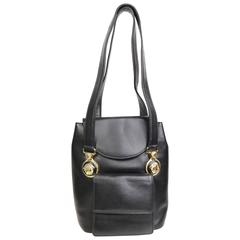 Gianni Versace Black Leather Medusa Mini Handbag 3