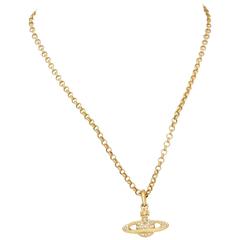 Vintage A 1990s Vivienne Westwood Gold Toned Necklace 