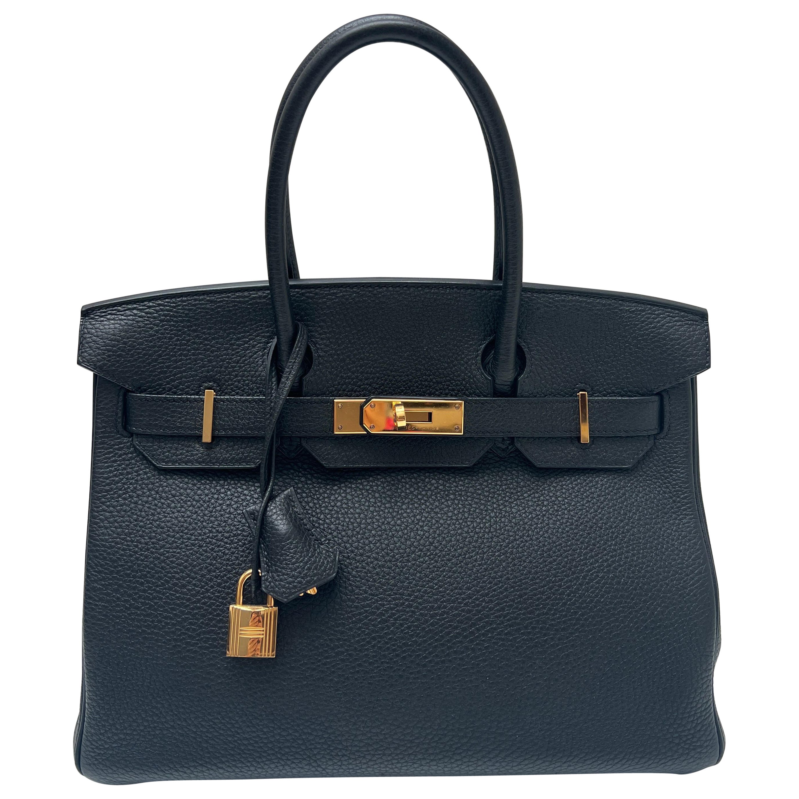Hermes Black Birkin 30 Bag