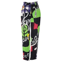1991 Versace Jeans Couture Pop Art Printed Jeans