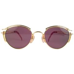 New Jean Paul Gaultier 56 5102 Gold Over Caps Collectors Item 1990's Japan 9