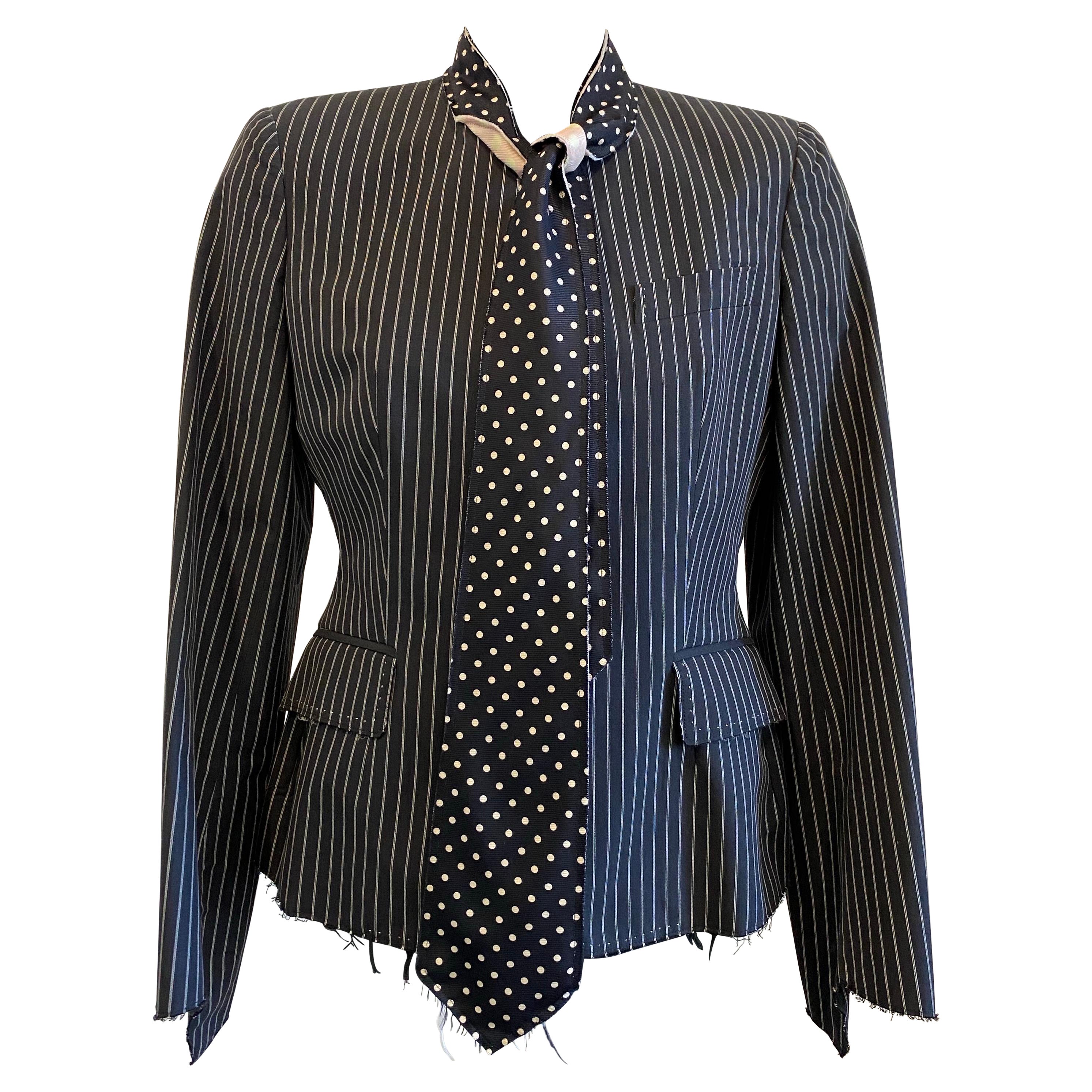 Black pinstripe Paul Smith tuxedo jacket