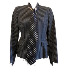 Black pinstripe Paul Smith tuxedo jacket