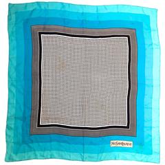 Rare Yves Saint Laurent Scarf - 100% Silk 12