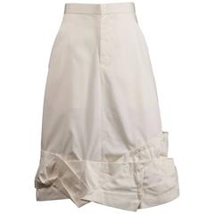 Comme des Garcons 2012 Avant Garde White Skirt