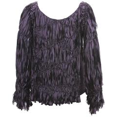 A/W 2001 Tom Ford for Yves Saint Laurent Silk Ribbon Sweater Top It. M 7