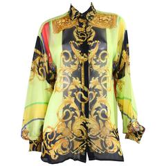 1990's Gianni Versace for Versus Printed Blouse 12