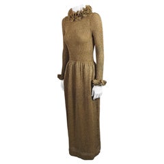 Rudi Gernreich, abito in lurex con volant e bordi in lurex