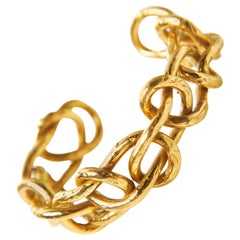 Knot Gold-Plated Bronze Cuff Bracelet