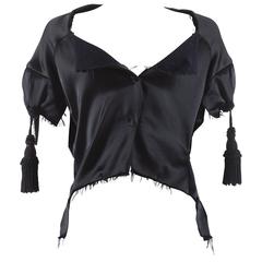 Maison Martin Margiela Autumn-Winter 2006 satin jacket with curtain tassels 3