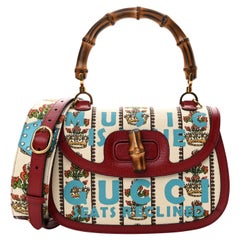New Rare Gucci 100 Limited Edition Bamboo MUSIC IS MINE 1947 Medium Bag