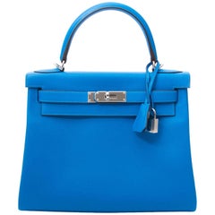 Brand New Hermes Kelly 28 Evercalf Hydra