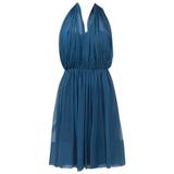 1960's Silk Chiffon Halterneck Dress