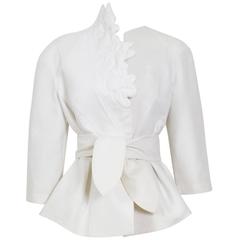 Vintage THIERRY MUGLER White Cotton Jacket 5