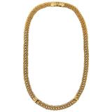 Gianni Versace 1990er Jahre Goldfarbene matinee-Halskette