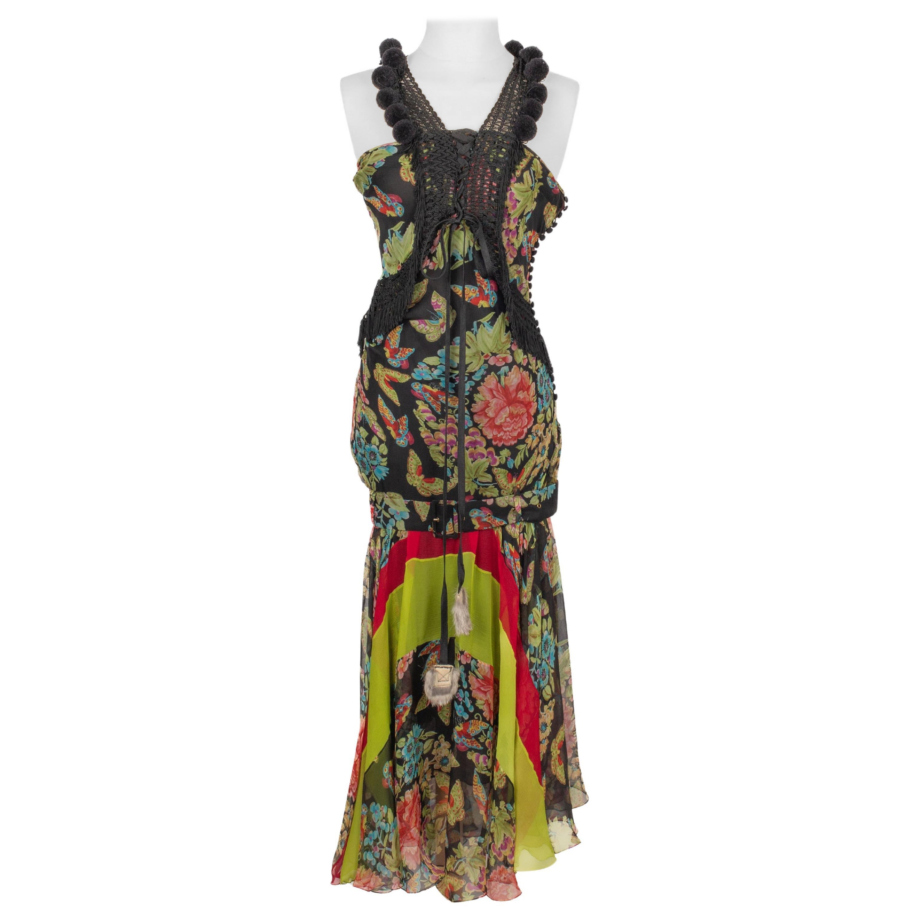 John Galliano dress Winter 2002 For Sale