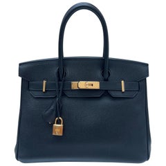 Hermes Black Birkin 30 Bag