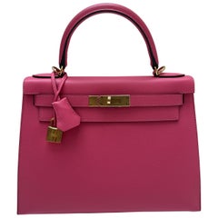 Borsa Kelly 28 di Hermes Rosa Azalea