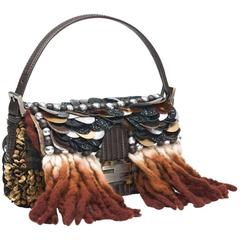Piece Unique - Fendi Vintage Embroidered Baguette Handbag 12