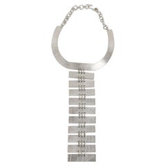 Collar de eslabones plateados Biche de Bere Paris Graffiti en edición limitada