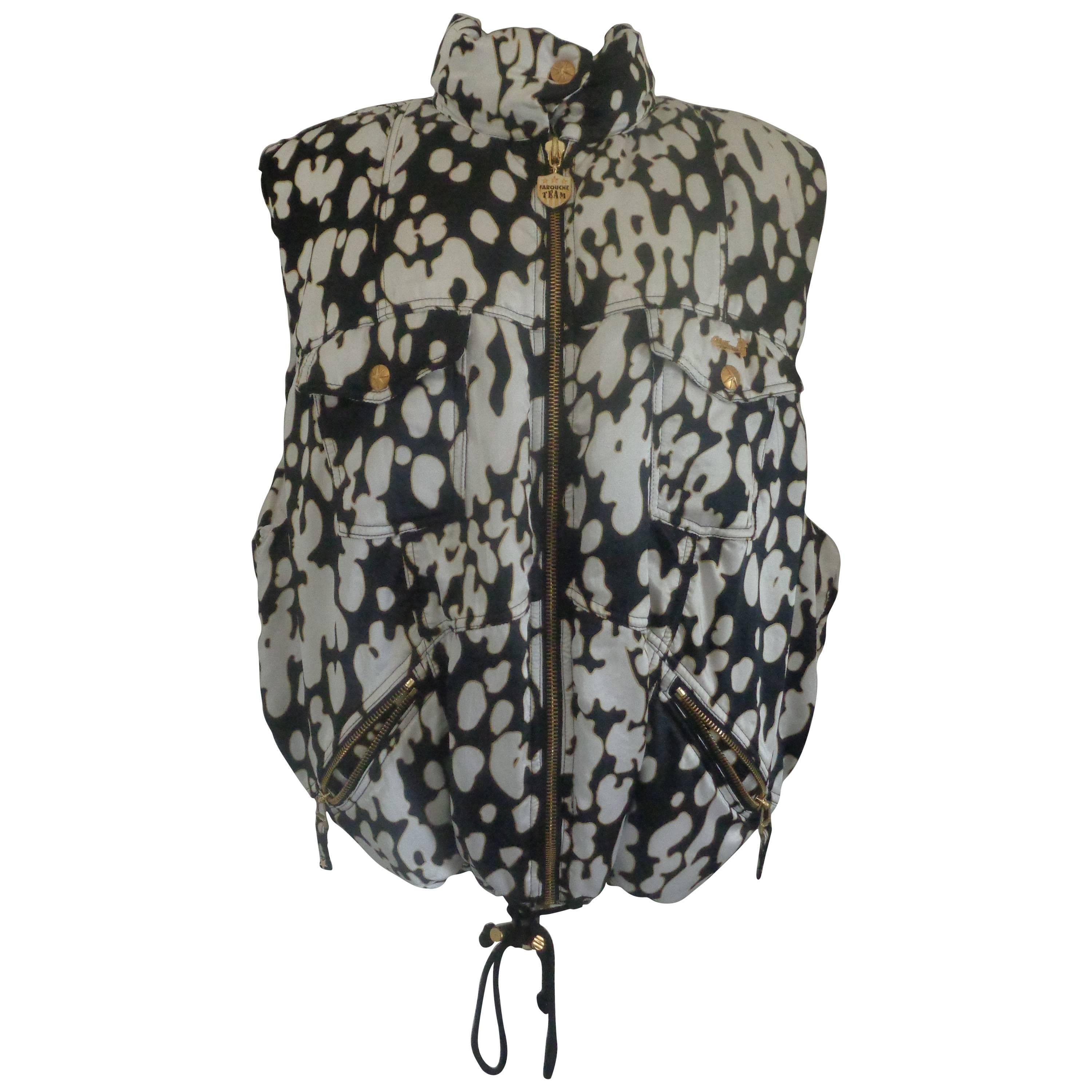 Lily Farouche White & Black Gilet  For Sale