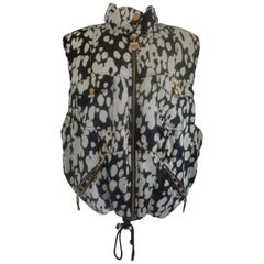 Vintage Lily Farouche White & Black Gilet 