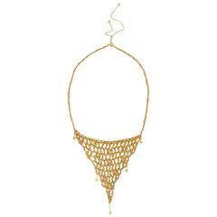 H Stern Diamond and Gold Mesh Necklace