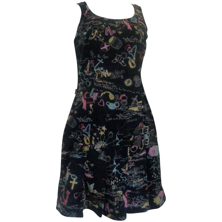 Moschino Jeans Cotton Print Dress For Sale at 1stdibs