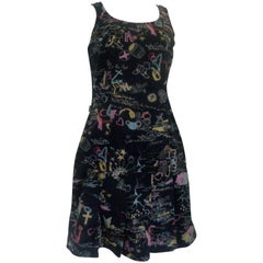 Vintage Moschino Jeans Cotton Print Dress