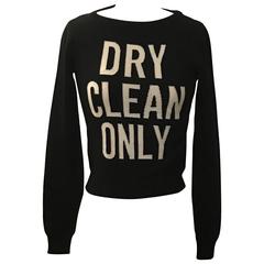Moschino Couture New with Tags Black and White Dry Clean Only Sweater