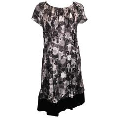 Louis Vuitton Grey Floral Dress (40) 12