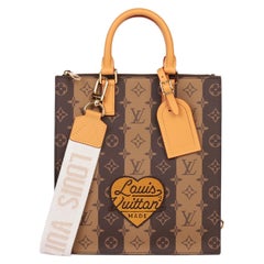 LOUIS VUITTON x Nigo Brown Stripe Reverso Monogram Coated Canvas Sac Plat Cross