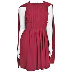 Valentino Silk Dress with Cape