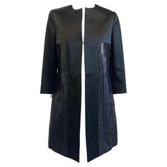 Black Versace pea coat