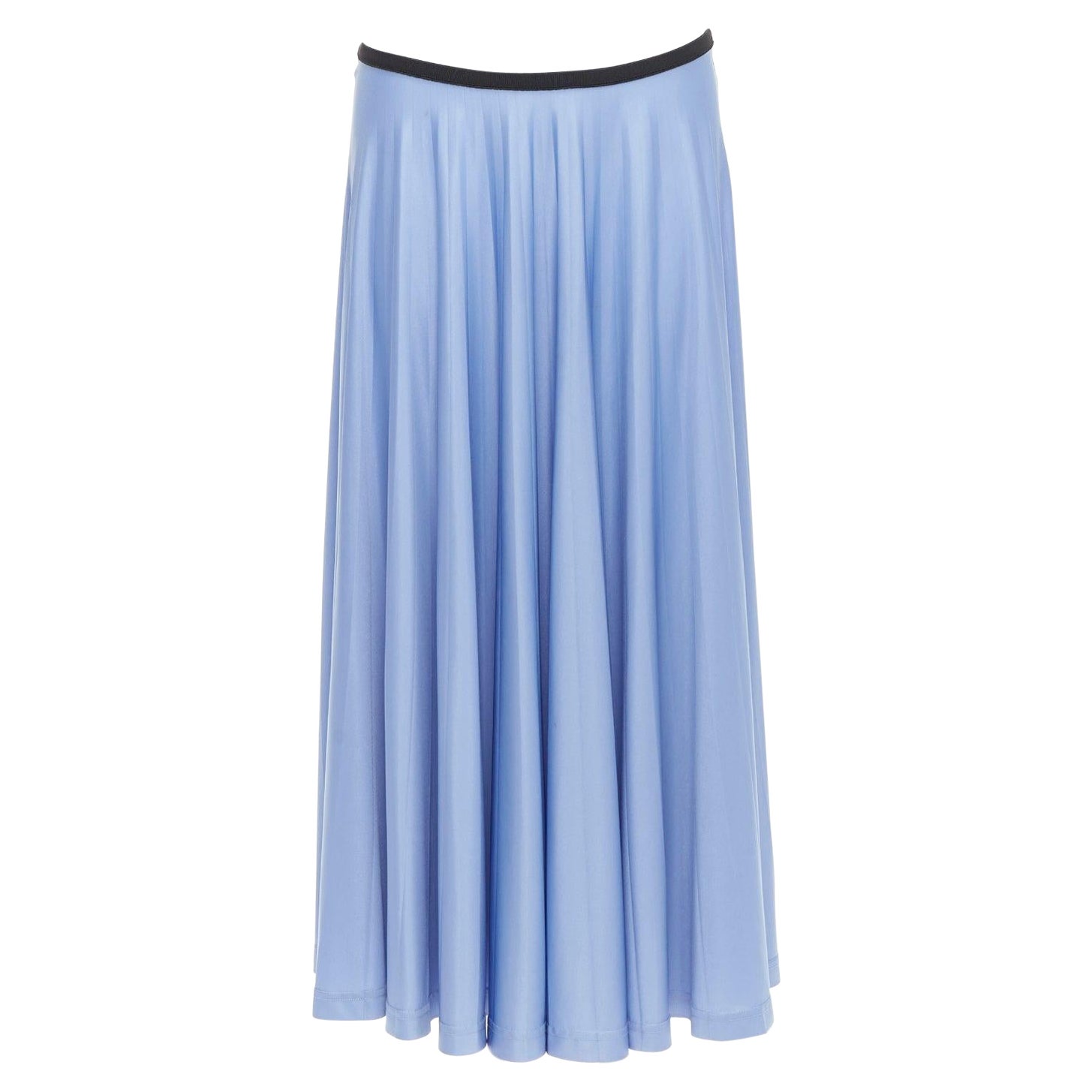 OLD CELINE Phoebe Philo falda plisada azul cielo con cinturilla negra FR34 XS
