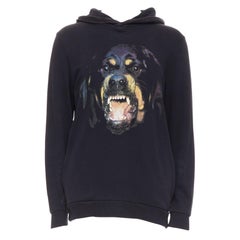 GIVENCHY Riccardo Tisci 2012 Sudadera con capucha de algodón Rottweiler XS