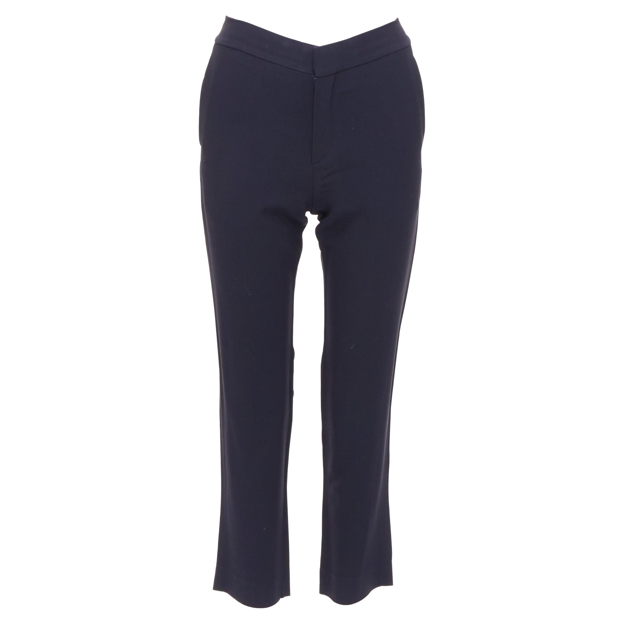 CHLOE pantaloni svasati con pinces sul retro FR34 XS