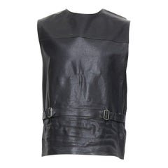 raro PRADA 2023 Runway Raf Simons Vitello in pelle con fibbia IT48 M.