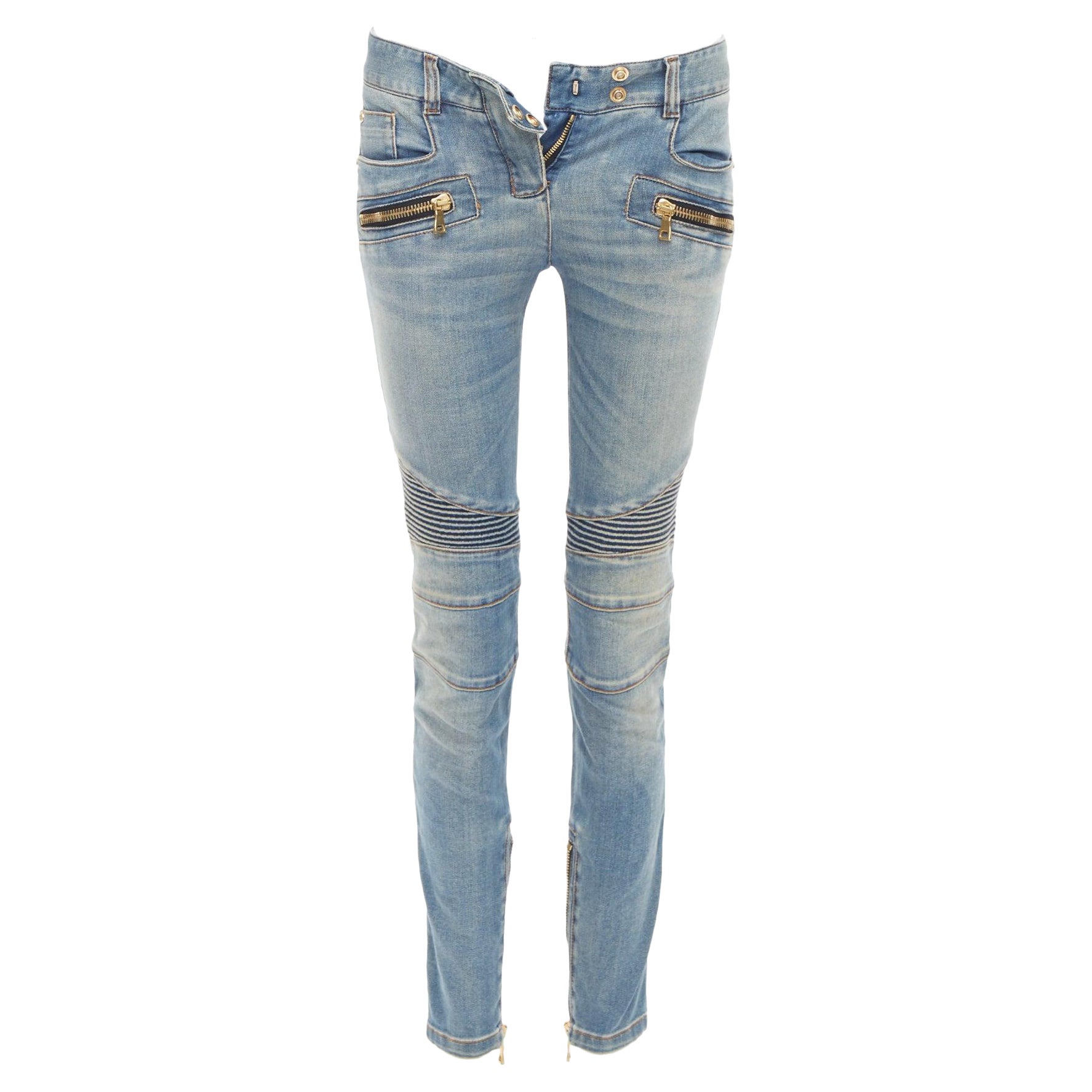 Did Balmain create biker denim?
