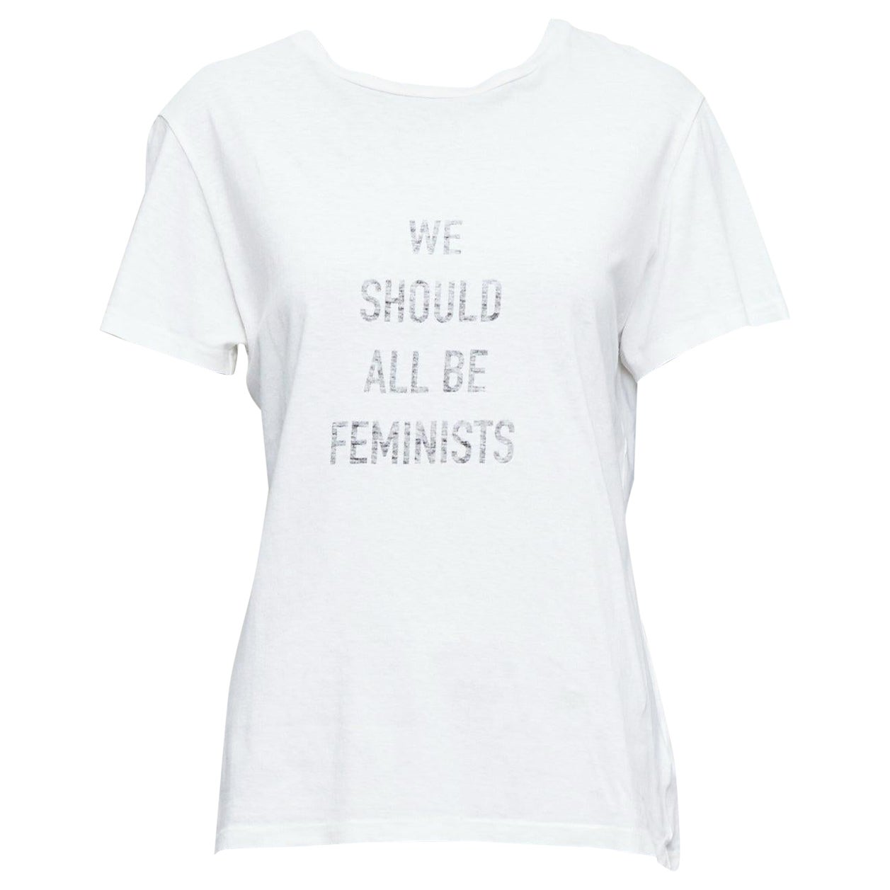 CHRISTIAN DIOR We Should All Be Feminists camiseta blanca estampada S Rihanna en venta