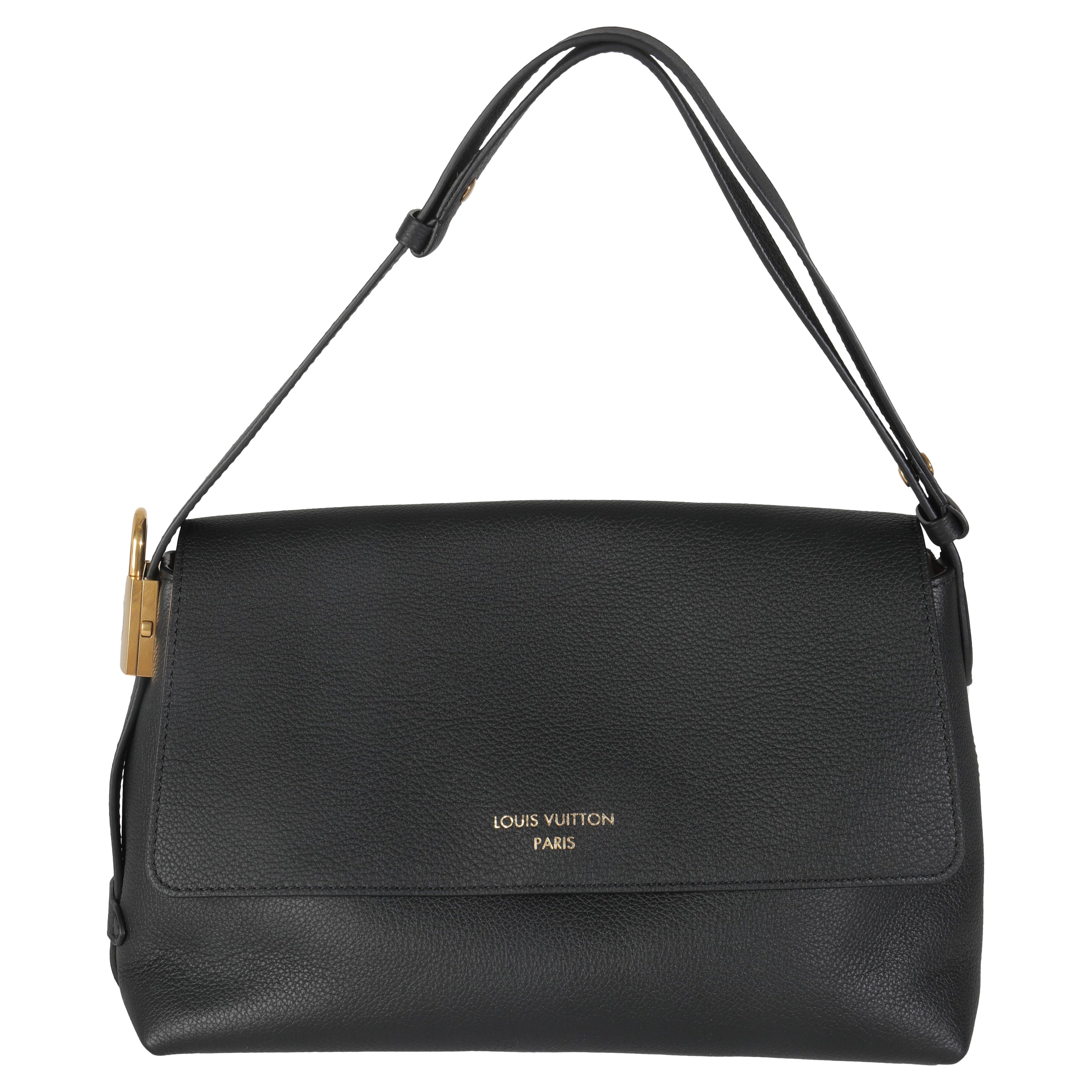 Louis Vuitton Black Grained Calf Leather Low Key Messenger