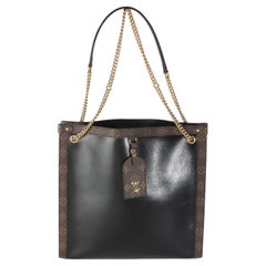 Louis Vuitton Black Calfskin Monogram Canvas Nova MM LV Vibe