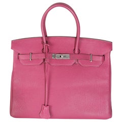 Hermès HSS Tosca Gris Perle Togo Birkin 35 PHW