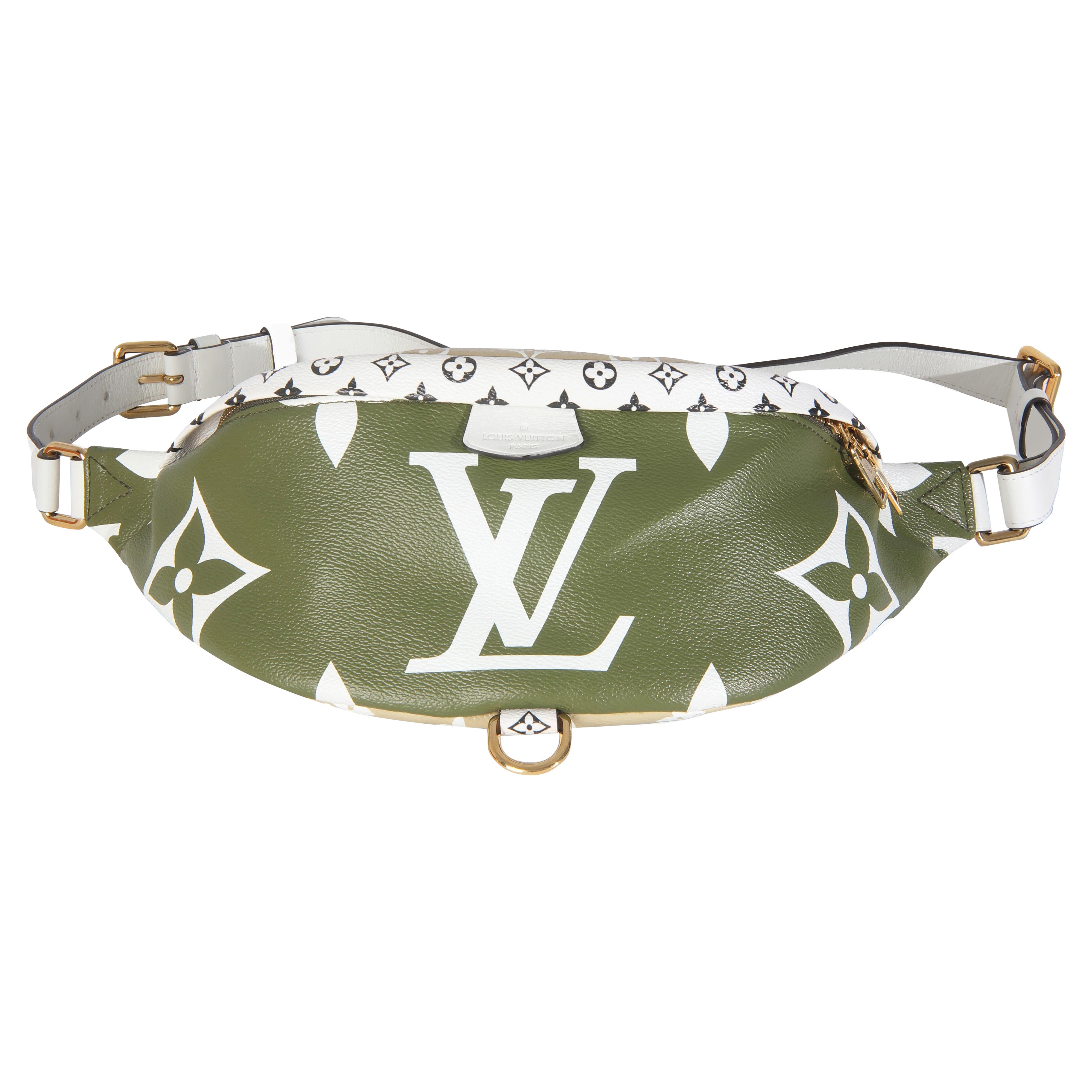 Louis Vuitton Khaki Beige Monogram Giant Canvas Bumbag