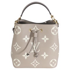 Louis Vuitton Tourterelle Creme Empreinte Monogram Giant Neonoe MM