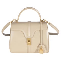 Borsa Celine in vitello satinato piccola 16 manici superiori