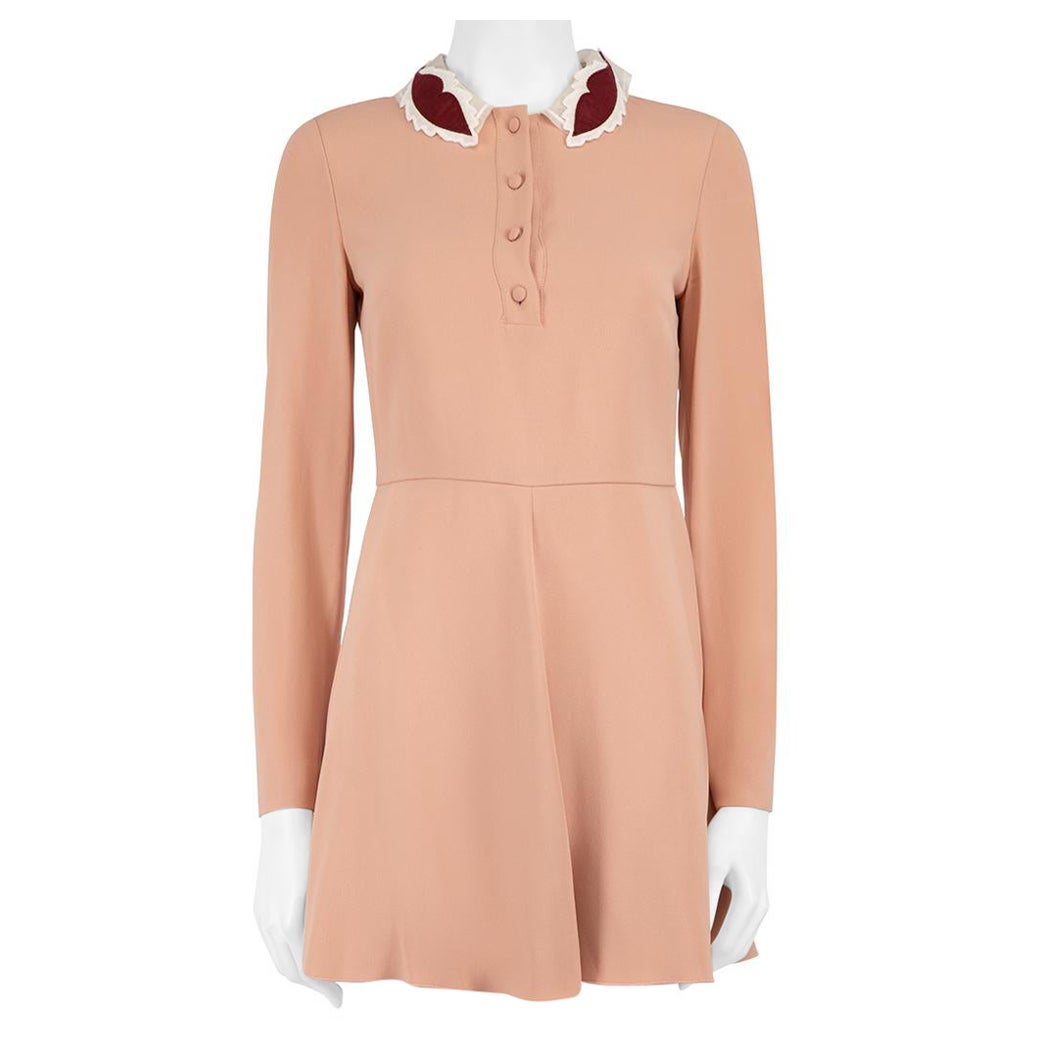 Valentino Garavani Red Valentino Pink Button Up Dress Size S