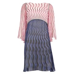 Mary Katrantzou, robe bicolore à motif abstrait, taille S