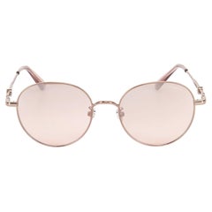Moncler Pink Gradient Round Sunglasses