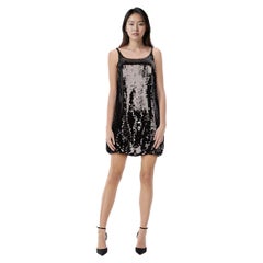 Chloé See by Chloé Mini Vestido Negro de Lentejuelas Talla M